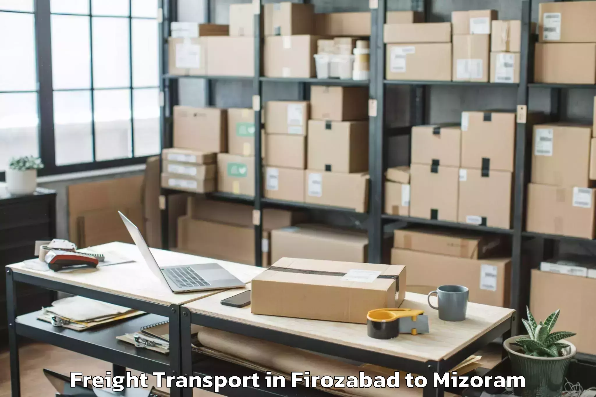 Professional Firozabad to Chawngte Freight Transport